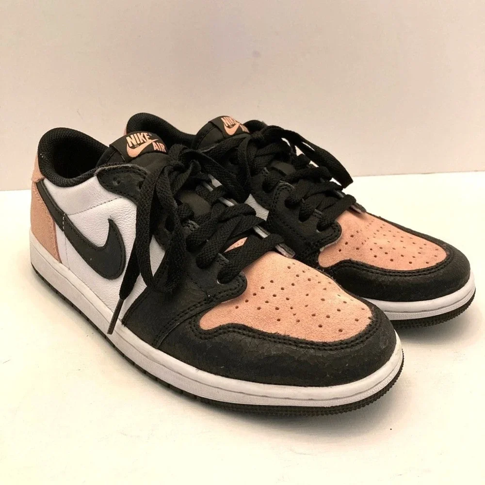 Nike Air Jordan 1 Low OG Bleached Coral Pink EU 41 Mens 8 Womens 9.5